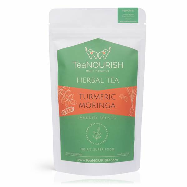 Teanourish Turmeric Moringa Herbal Tea